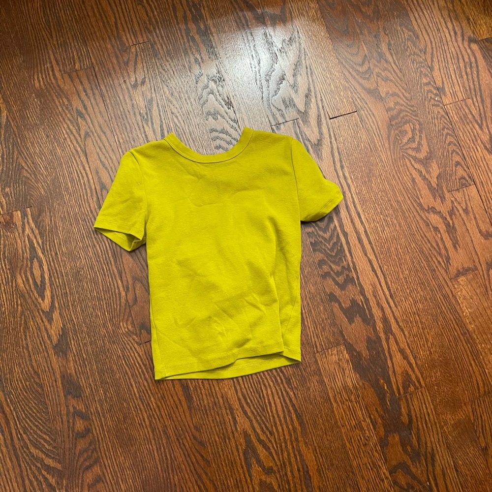 Aritzia Bright Yellow Kids Tee